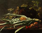 Frans Mortelmans Stillleben mit Ananas oil painting reproduction